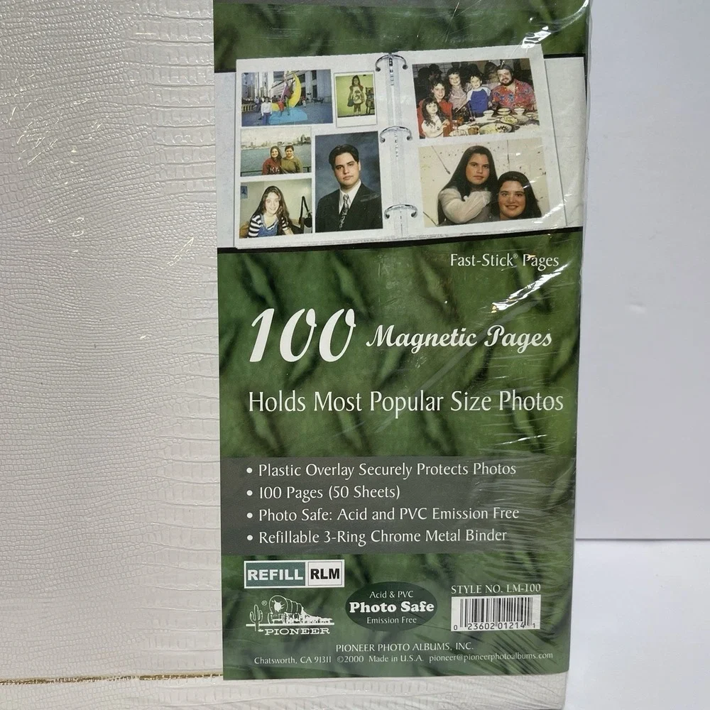 Vintage Pioneer Photo Album 100 Magnetic Pages LM-100 White New Sealed‎